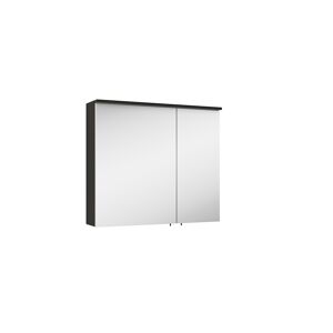 Spiegelschrank 'OPTIpremio 2510clarus' schwarz 80 x 69,6 x 17,6 cm