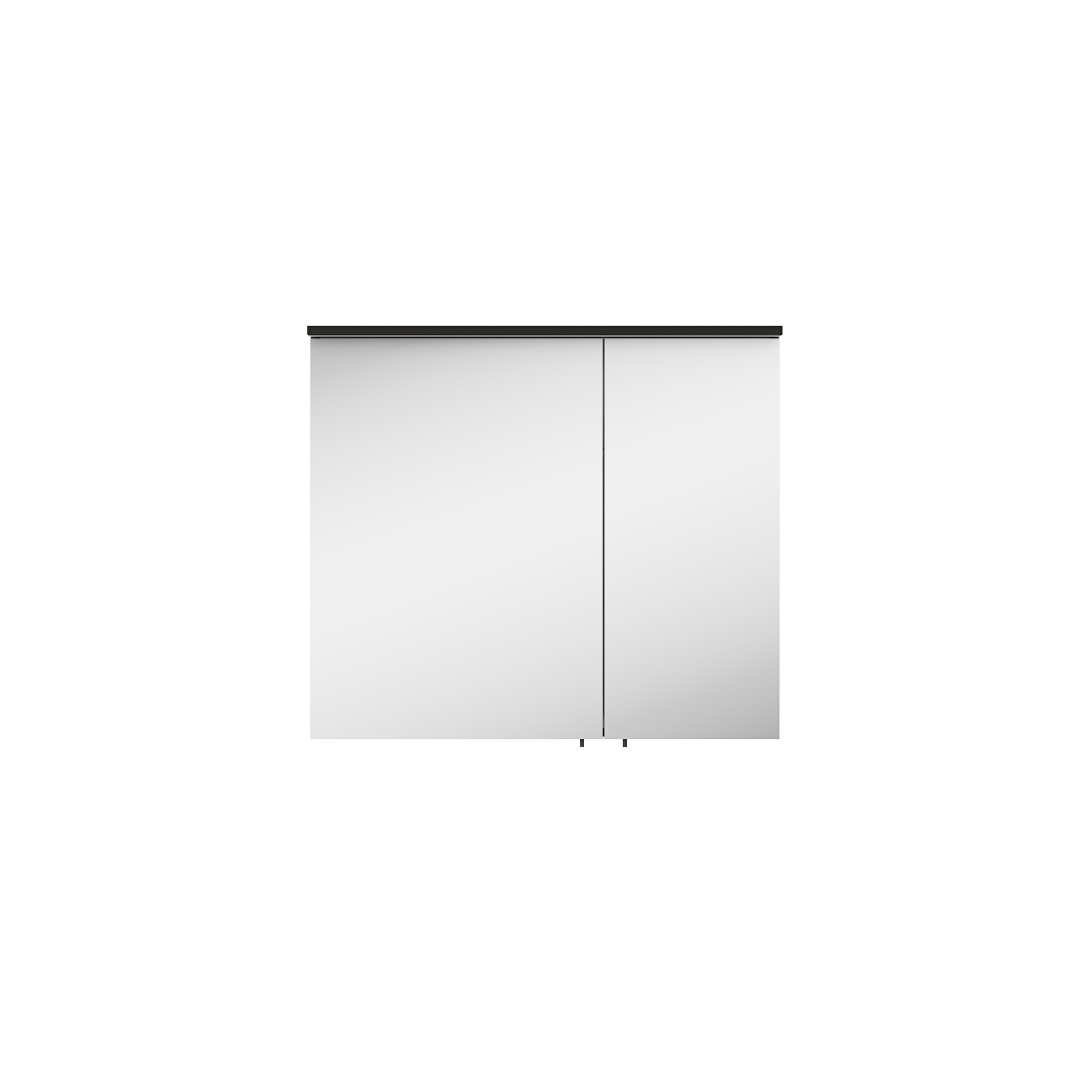 Spiegelschrank 'OPTIpremio 2510clarus' schwarz 80 x 69,6 x 17,6 cm + product picture