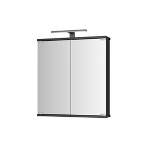 Spiegelschrank 'Kandi' schwarz Hochglanz 60 x 70,2 x 19,4 cm