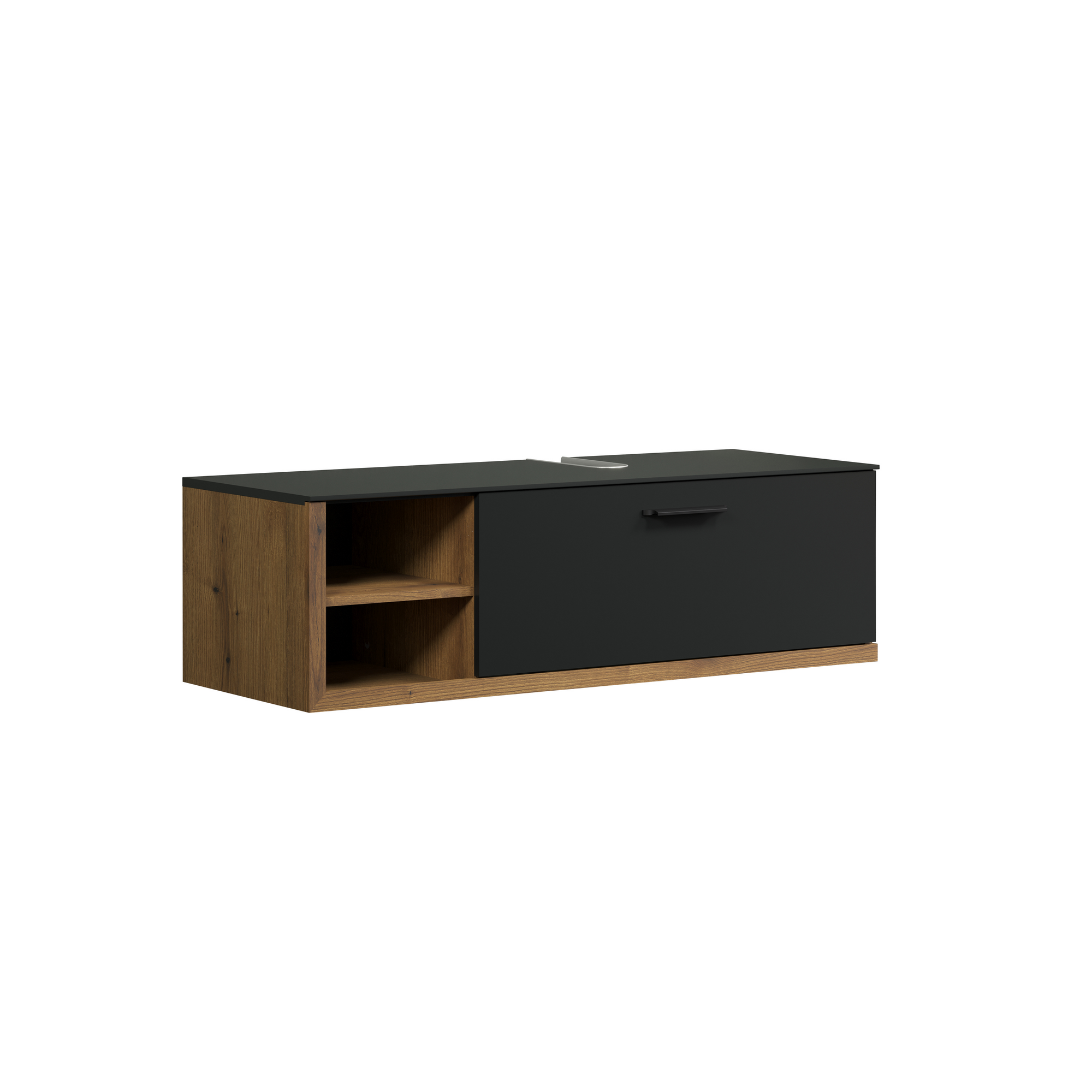 Waschbeckenunterschrank 'Synnax' anthrazit 120 x 36 x 45 cm