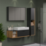Waschbecken mit Unterschrank 'Synnax' anthrazit 120 x 48 x 45 cm