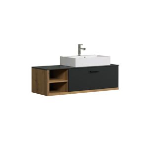 Waschbecken mit Unterschrank 'Synnax' anthrazit 120 x 48 x 45 cm
