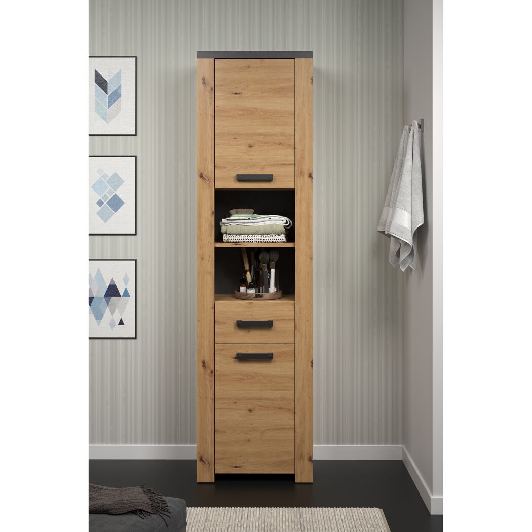 Hochschrank 'Follow' Artisan Eiche 53 x 196 x 35 cm