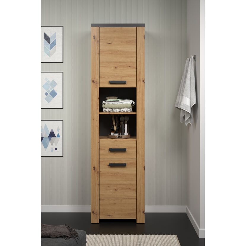 Hochschrank 'Follow' Artisan Eiche 53 x 196 x 35 cm