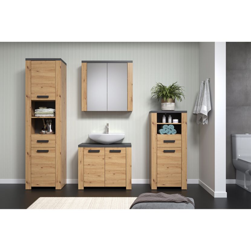 Hochschrank 'Follow' Artisan Eiche 53 x 196 x 35 cm