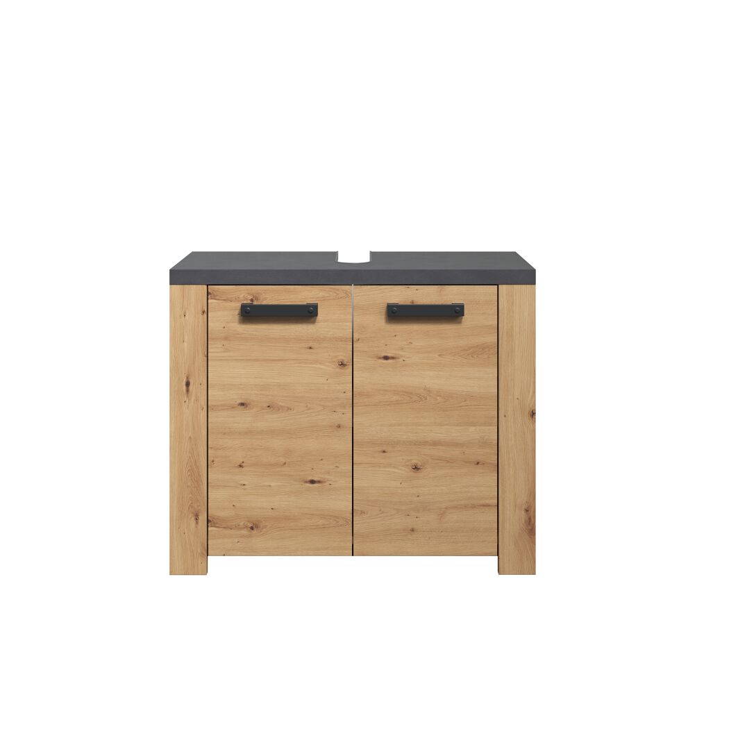Waschbeckenunterschrank 'Follow' Artisan Eiche 79 x 67 x 35 cm