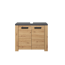 Waschbeckenunterschrank 'Follow' Artisan Eiche 79 x 67 x 35 cm