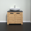 Waschbeckenunterschrank 'Follow' Artisan Eiche 79 x 67 x 35 cm