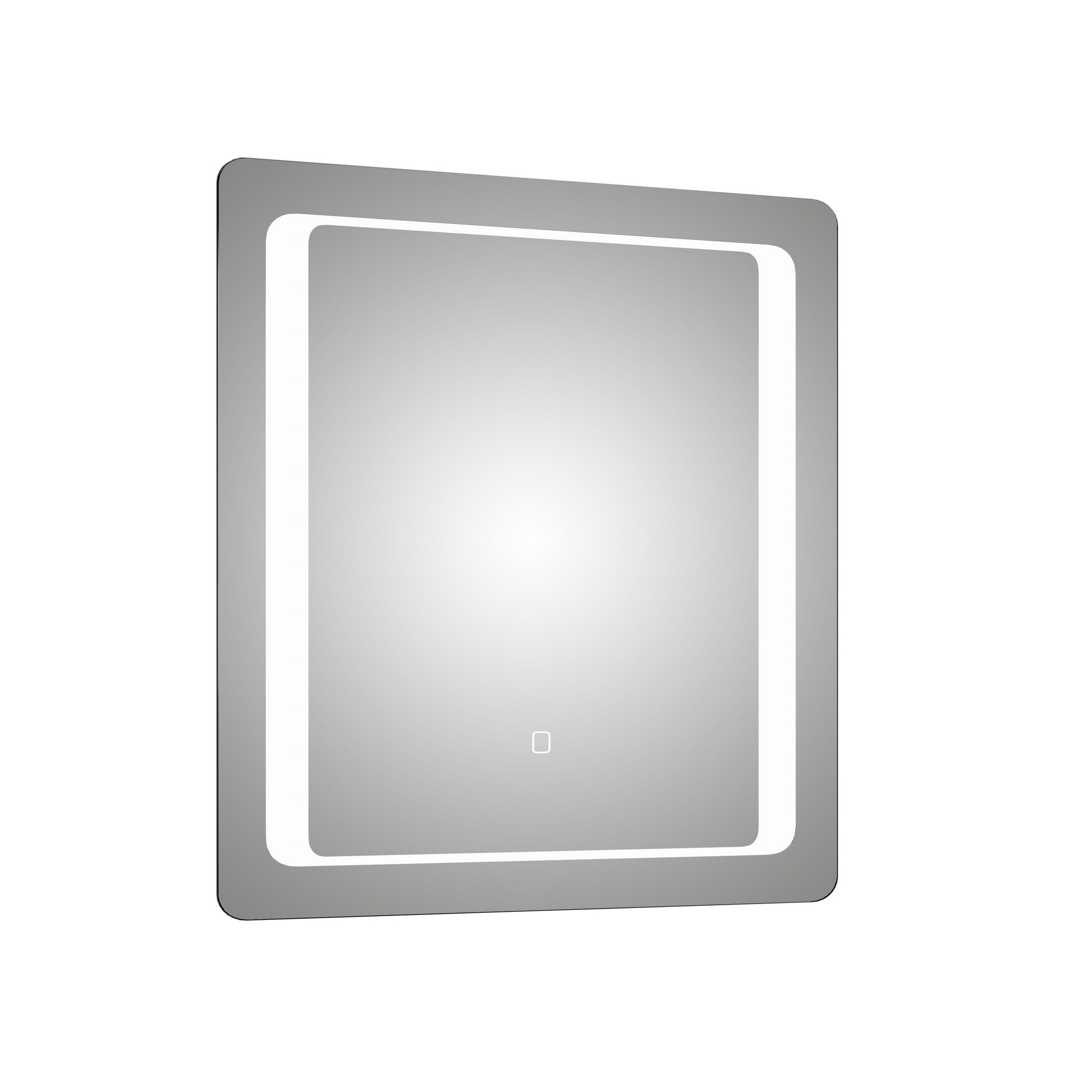 LED-Spiegel 'Primo' anthrazit 70 x 70 x 3
