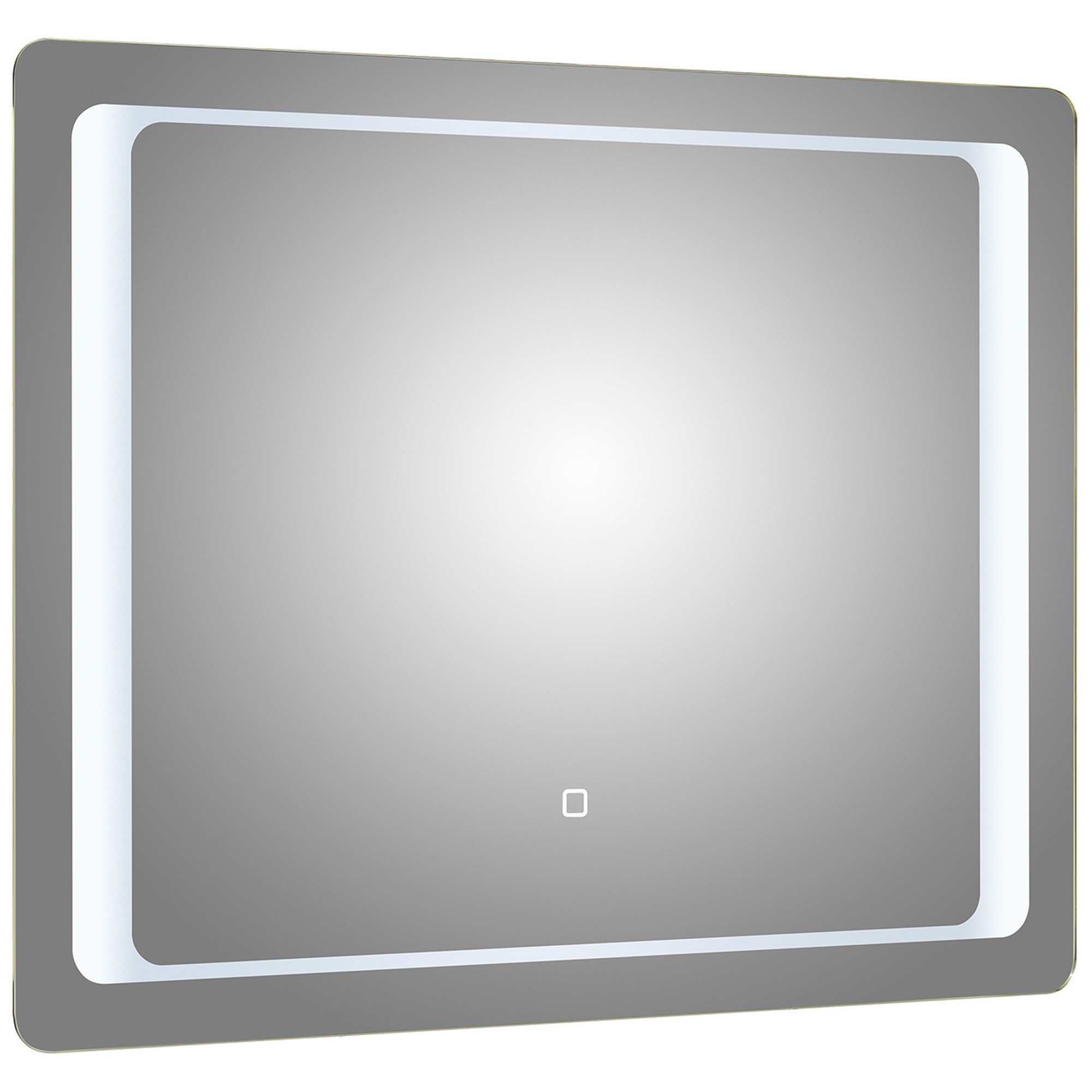 LED-Spiegel 'Primo' anthrazit 90 x 70 x 3
