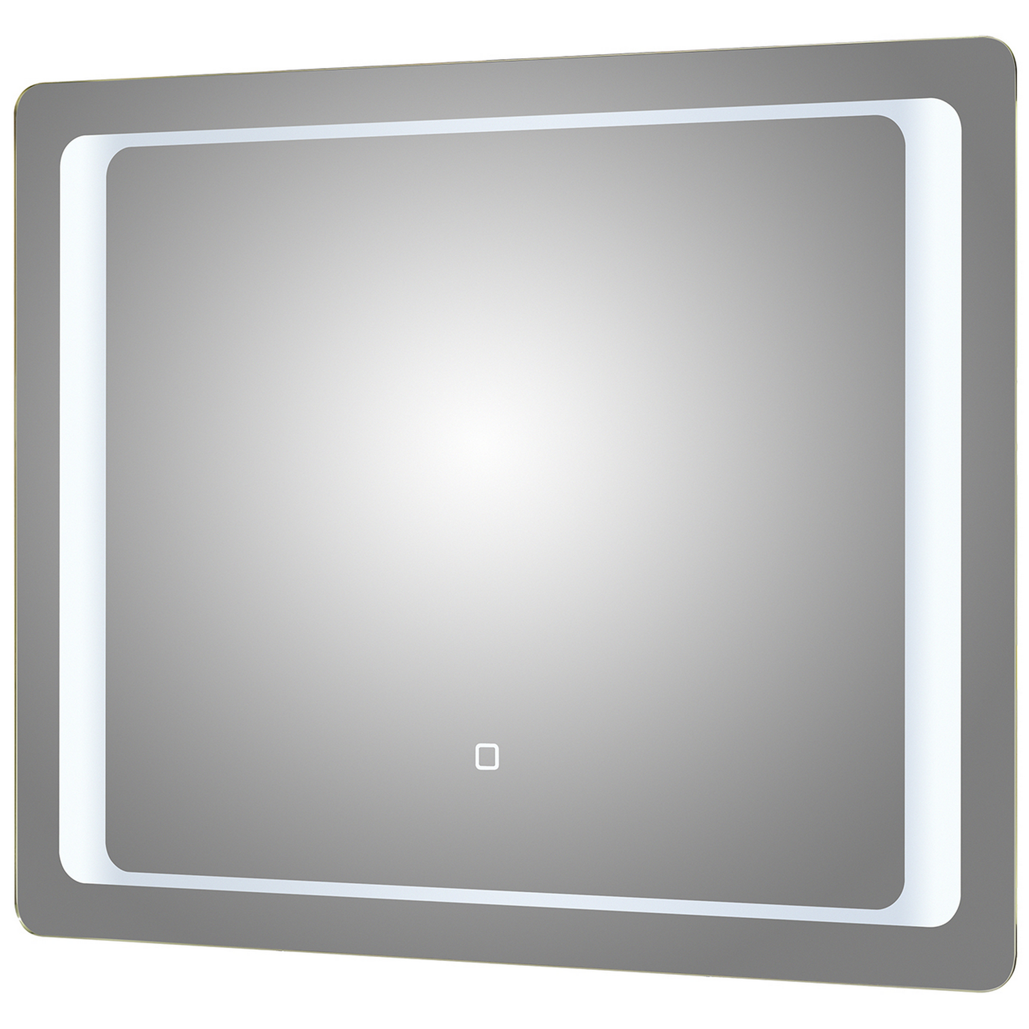 LED-Spiegel 'Primo' anthrazit 90 x 70 x 3