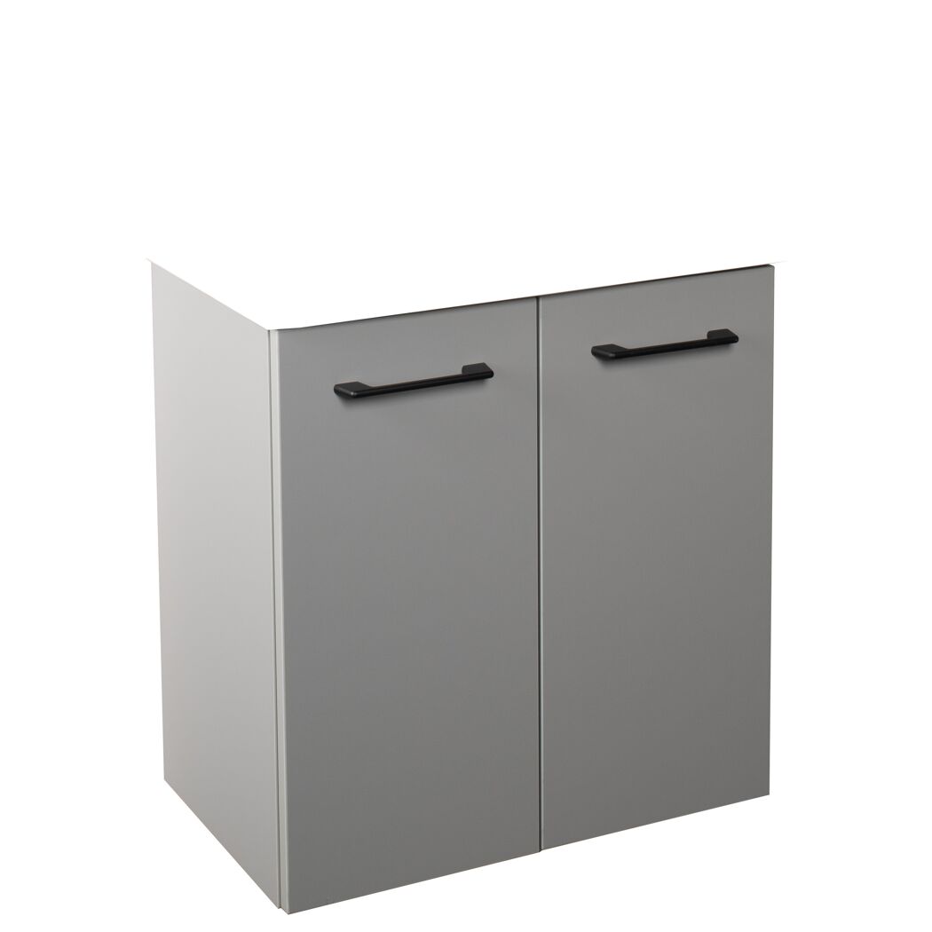 Waschtischunterschrank 'Tao' grau 51 x 55 x 32 cm