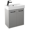 Waschtischunterschrank 'Tao' grau 51 x 55 x 32 cm