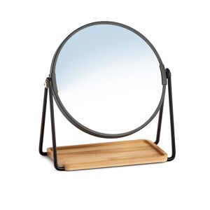 Kosmetikspiegel schwarz Ø 17,5 cm