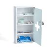 Medizinschrank weiß Metall/Glas 30 x 60 x 12 cm