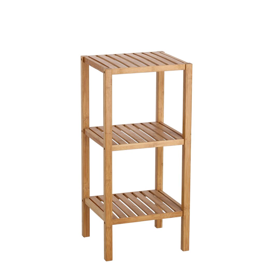 Holzregal mit drei Ablagen