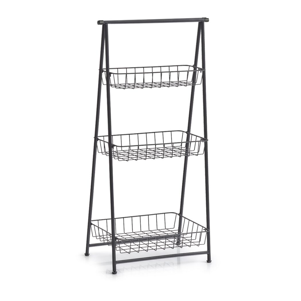 Badregal schwarz 43 x 90 x 3 cm