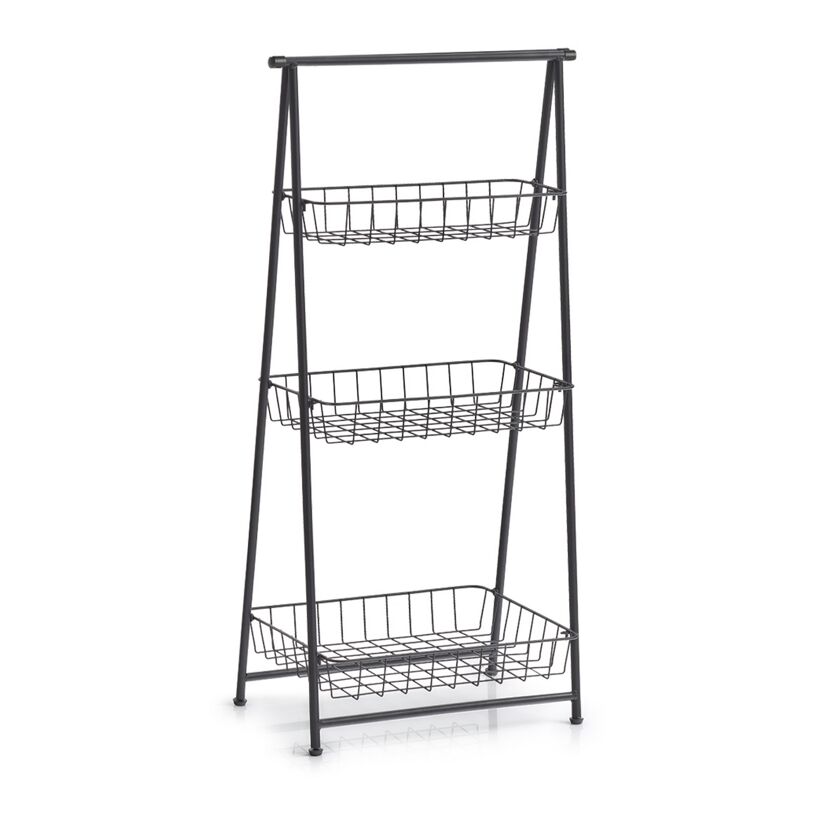 Badregal schwarz 43 x 90 x 3 cm