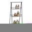 Badregal schwarz 43 x 90 x 3 cm