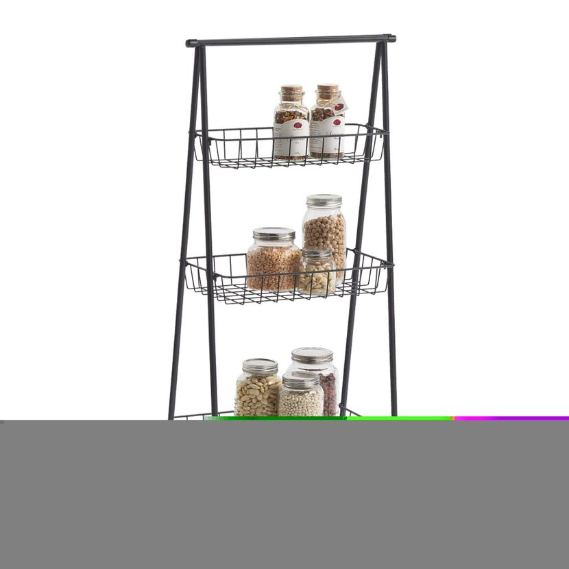 Badregal schwarz 43 x 90 x 3 cm