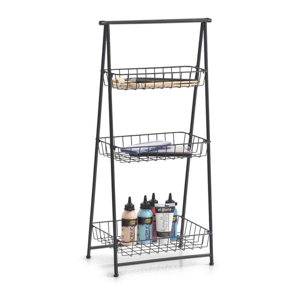 Badregal schwarz 43 x 90 x 3 cm