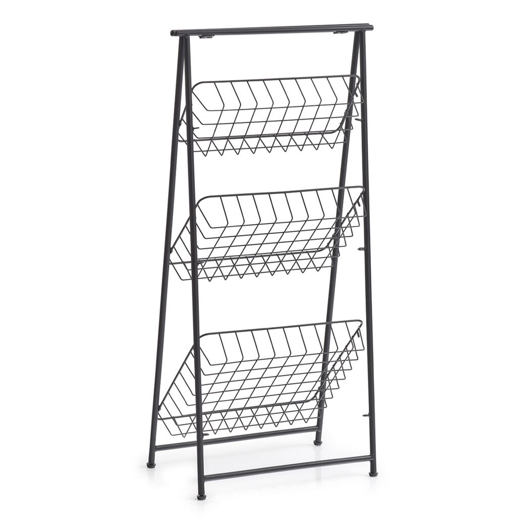 Badregal schwarz 43 x 90 x 3 cm