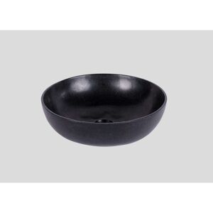Aufsatzwaschbecken 'Cool Fire' Granit schwarz Ø 38 x 12 cm