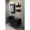 Wandregal-Set 'Cool Fire' schwarz 30 x 2,5 x 16 cm 2-teilig