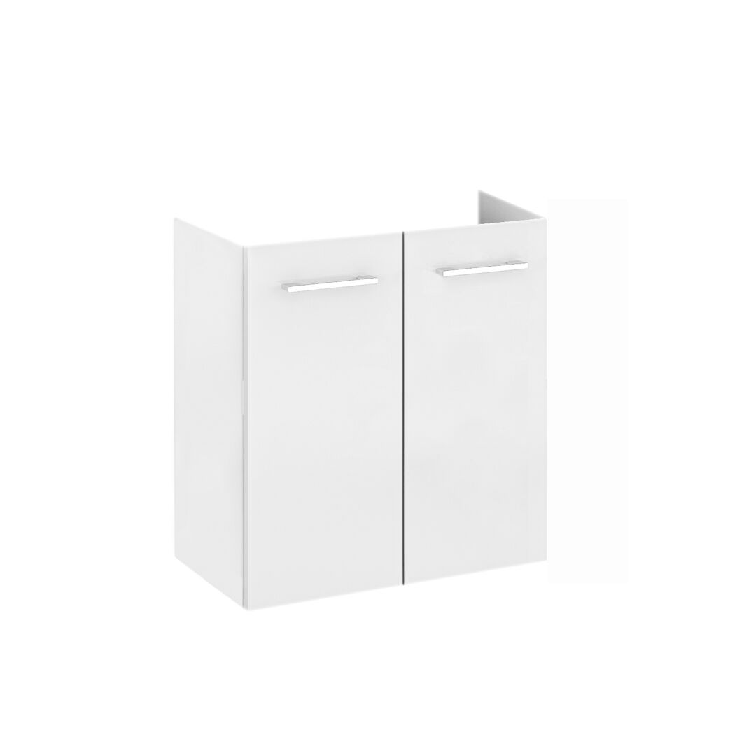Weißer Hochschrank mit zwei Türen
