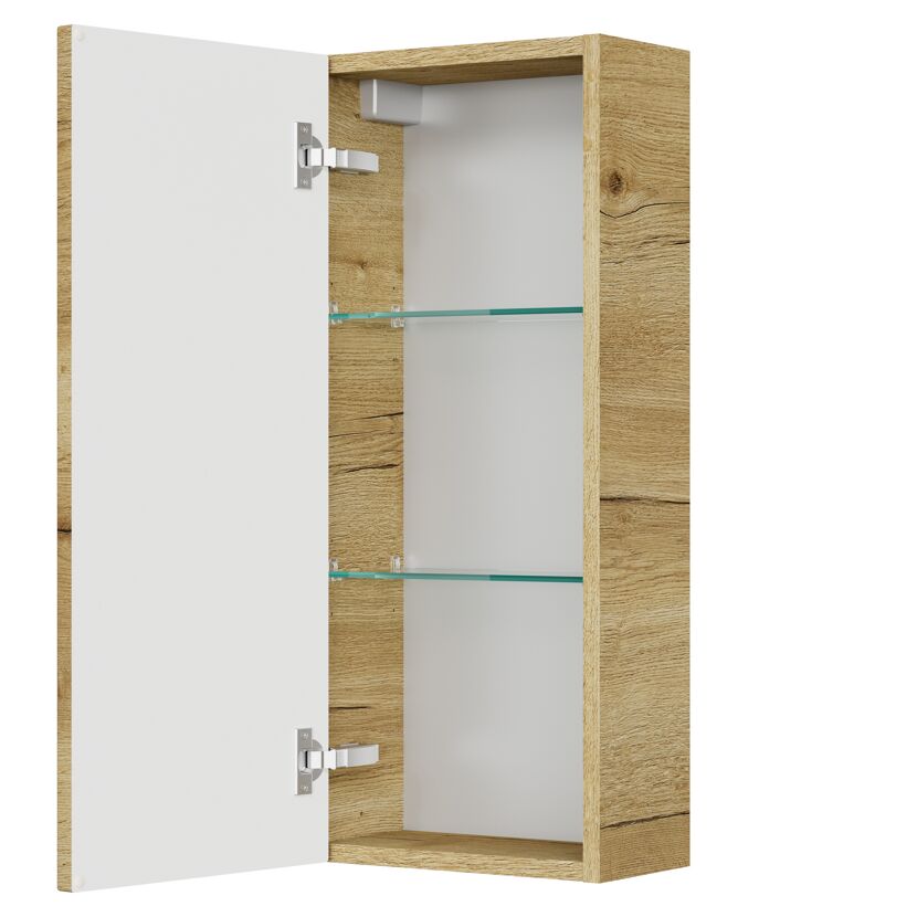Hängeschrank 'Bahamas' braun foliert 30 x 70 x 17 cm