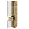 Hochschrank 'Bahamas' braun foliert 30 x 168 x 33 cm