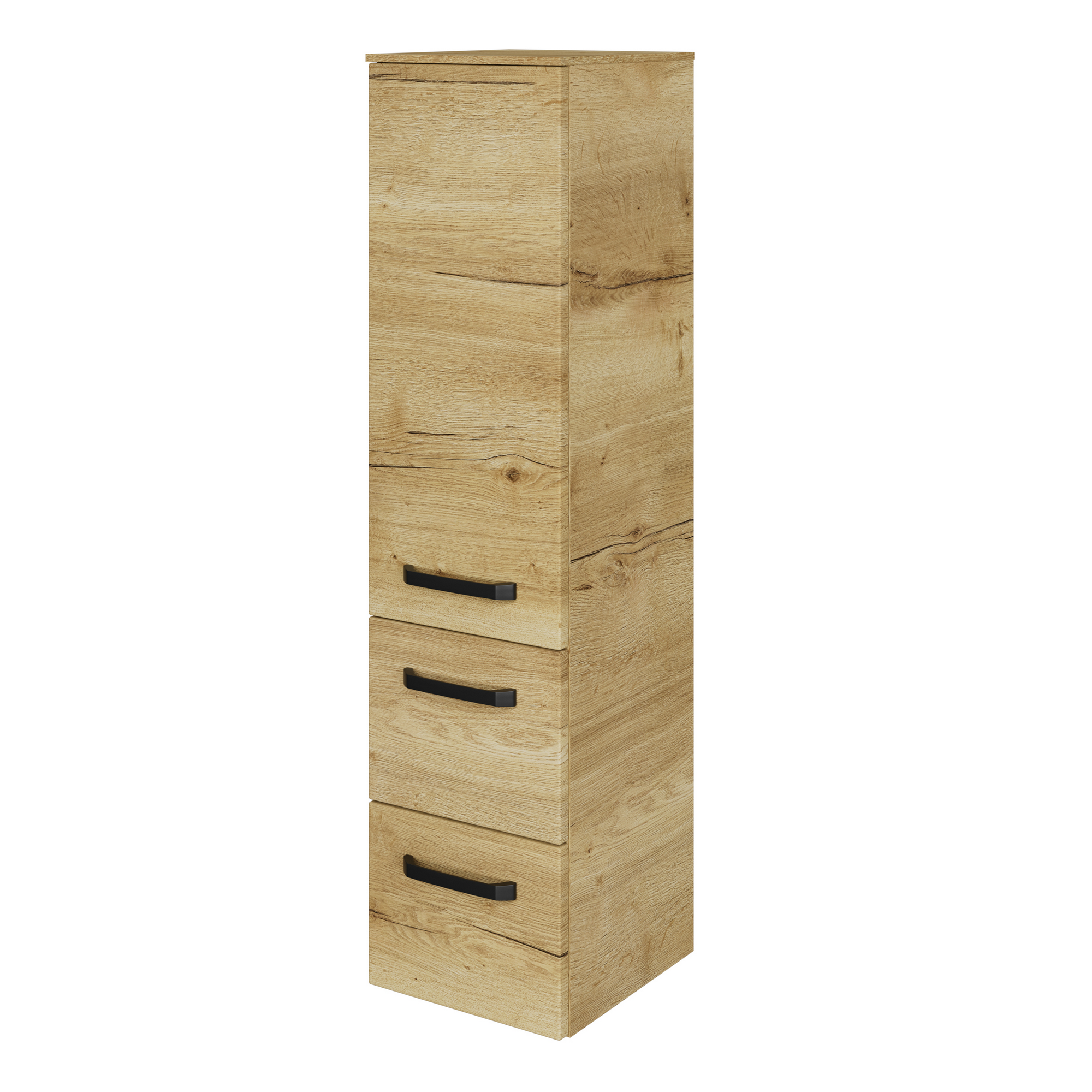 Midischrank 'Bahamas' braun foliert Eiche 30 x 121 x 33 cm