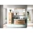 Midischrank 'Bahamas' braun foliert Eiche 30 x 121 x 33 cm