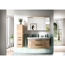 Midischrank 'Bahamas' braun foliert Eiche 30 x 121 x 33 cm