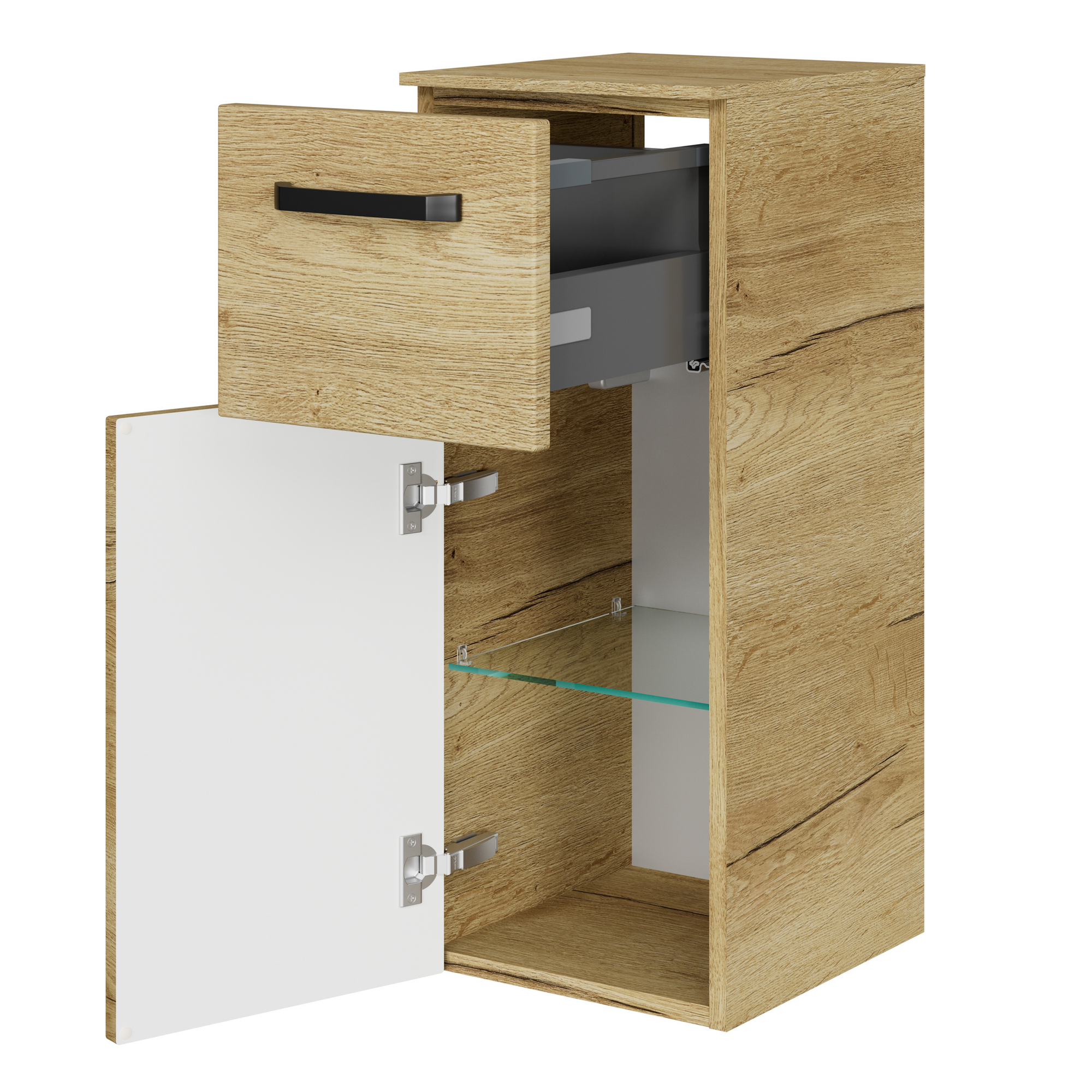 Hängeschrank 'Bahamas' braun foliert 30 x 73 x 33 cm