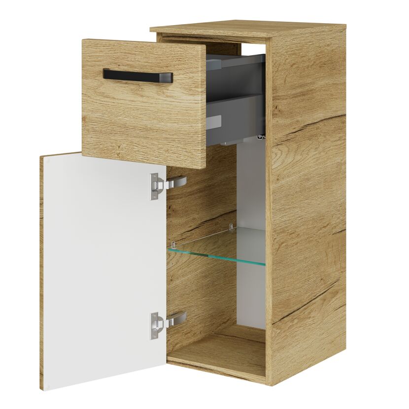 Hängeschrank 'Bahamas' braun foliert 30 x 73 x 33 cm