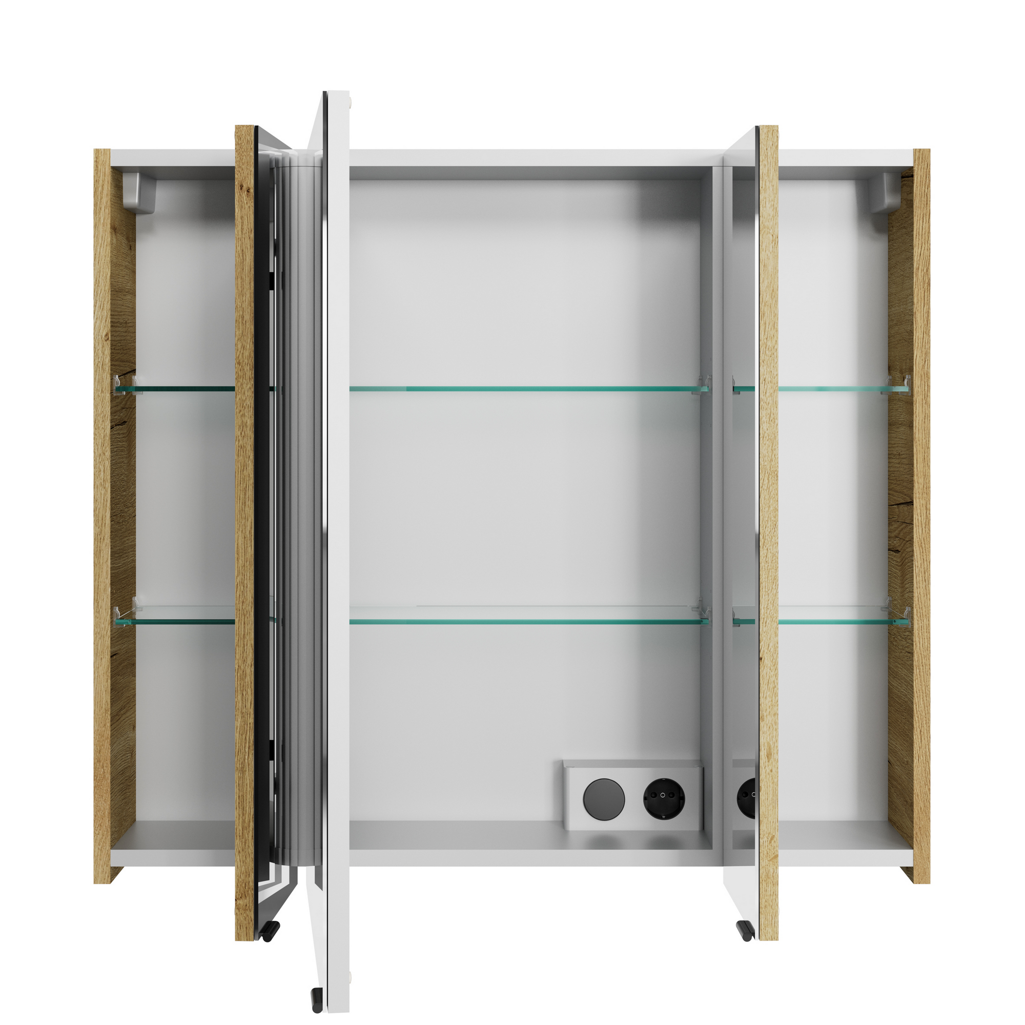 Spiegelschrank 'Bahamas' braun 80 x 70,3 x 17 cm