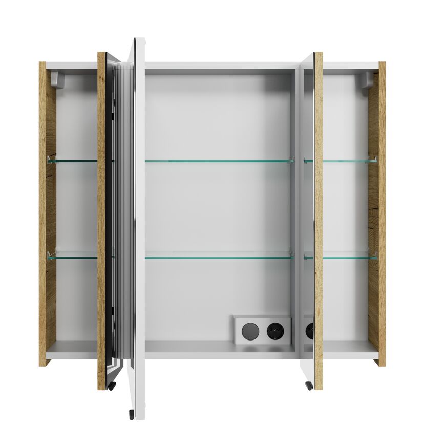 Spiegelschrank 'Bahamas' braun 80 x 70,3 x 17 cm