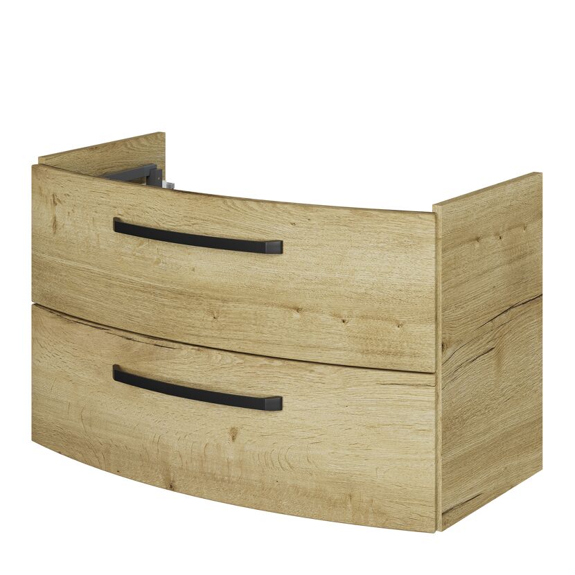 Waschbeckenunterschrank 'Bahamas' braun foliert 80 x 49,2 x 43 cm