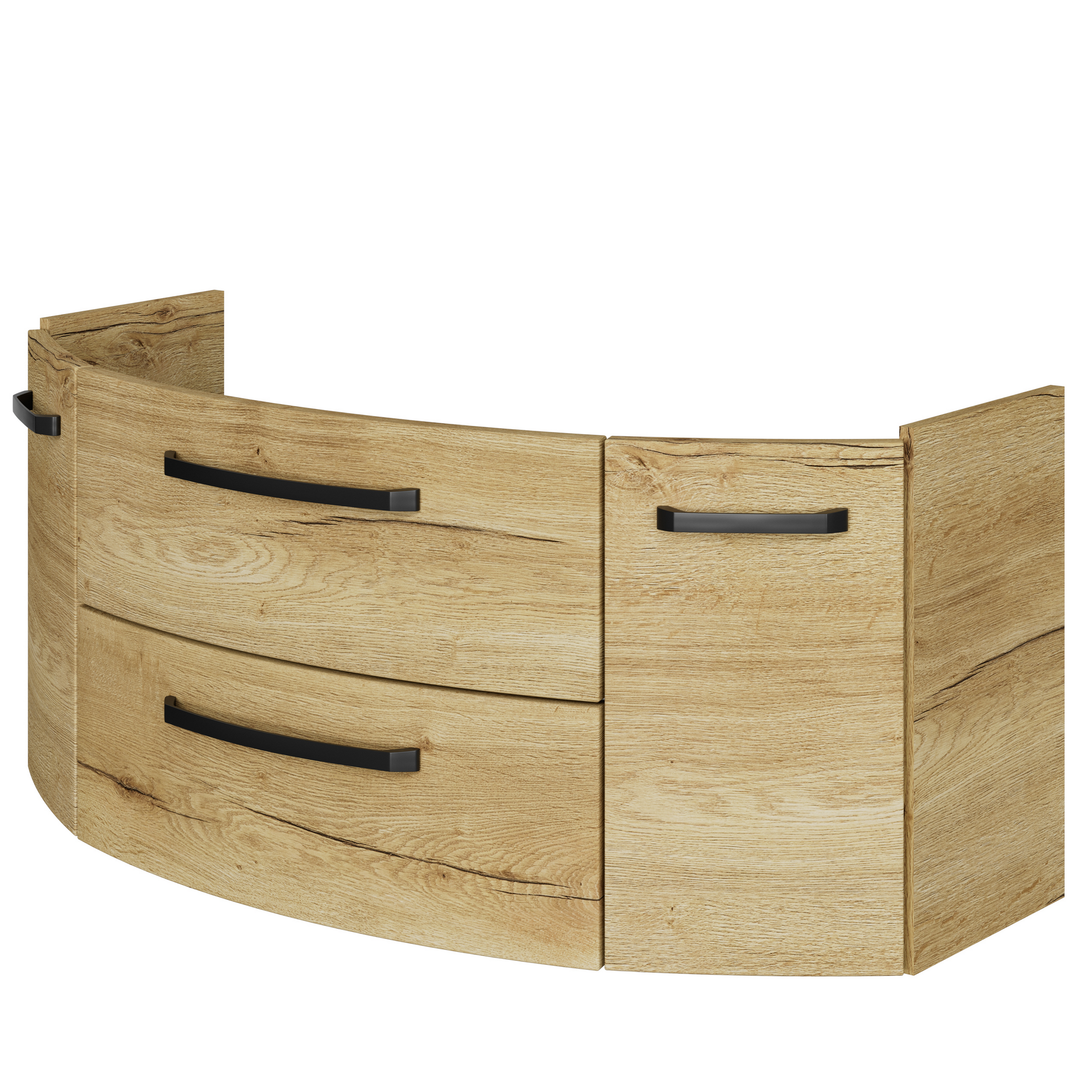 Waschbeckenunterschrank 'Bahamas' braun foliert 116,3 x 49,2 x 46 cm