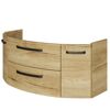 Waschbeckenunterschrank 'Bahamas' braun foliert 116,3 x 49,2 x 46 cm