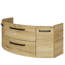 Waschbeckenunterschrank 'Bahamas' braun foliert 116,3 x 49,2 x 46 cm