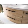 Waschbeckenunterschrank 'Bahamas' braun foliert 116,3 x 49,2 x 46 cm