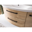 Waschbeckenunterschrank 'Bahamas' braun foliert 116,3 x 49,2 x 46 cm