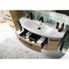 Waschbeckenunterschrank 'Bahamas' braun foliert 116,3 x 49,2 x 46 cm