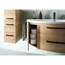 Waschbeckenunterschrank 'Bahamas' braun foliert 116,3 x 49,2 x 46 cm