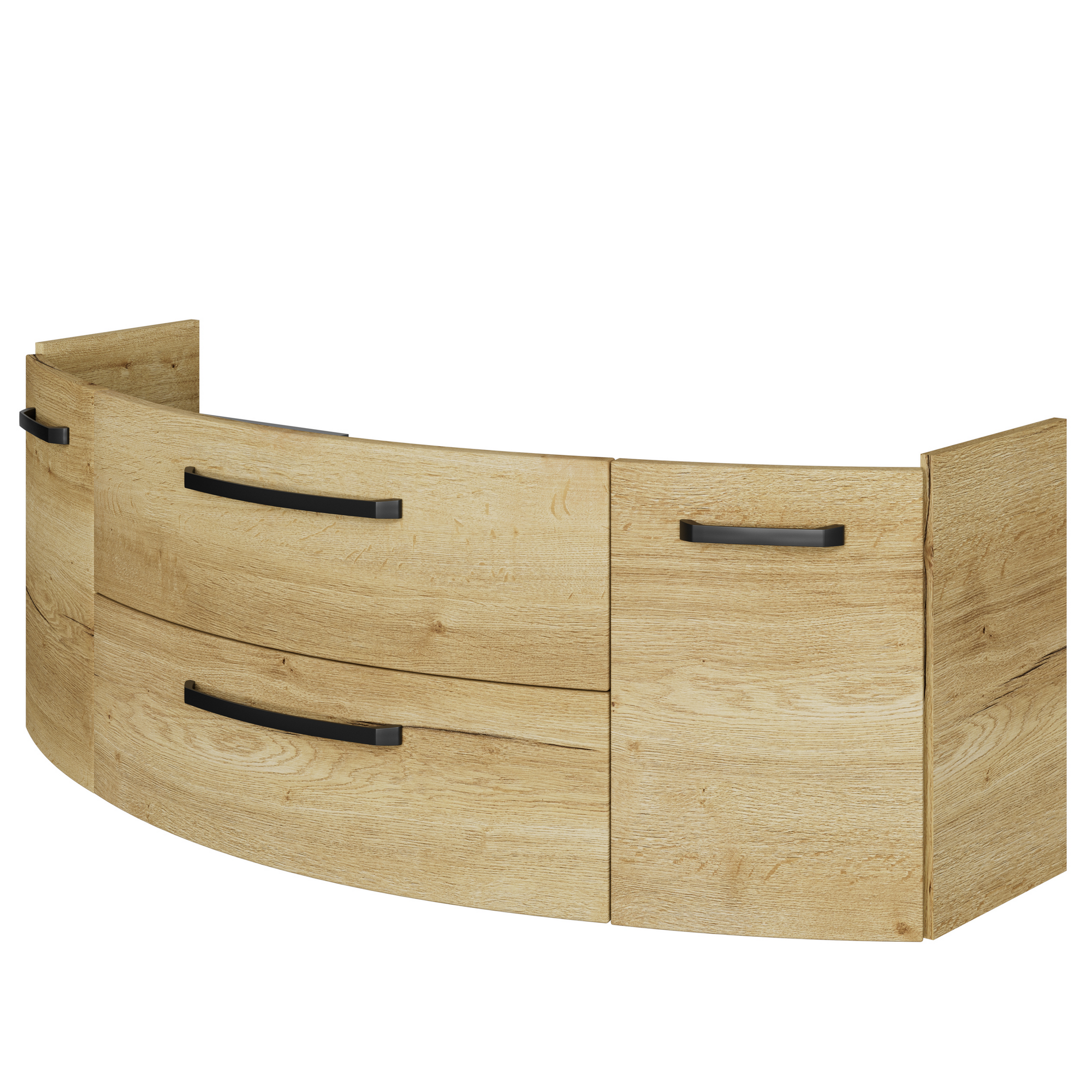 Waschbeckenunterschrank 'Bahamas' braun foliert 140 x 49,2 x 48 cm