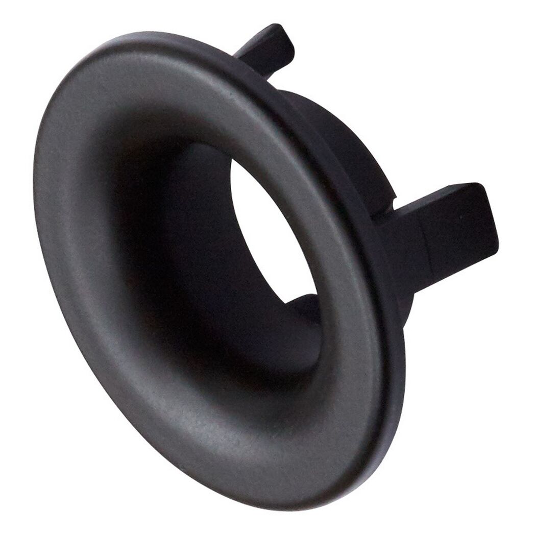 Überlaufrosette Ø 3 cm schwarz