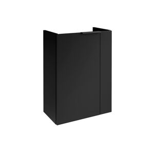 Waschbeckenunterschrank 'SBC' schwarz matt 44 x 60 x 24,3 cm links