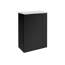 Waschbeckenunterschrank 'SBC' schwarz matt 44 x 60 x 24,3 cm links